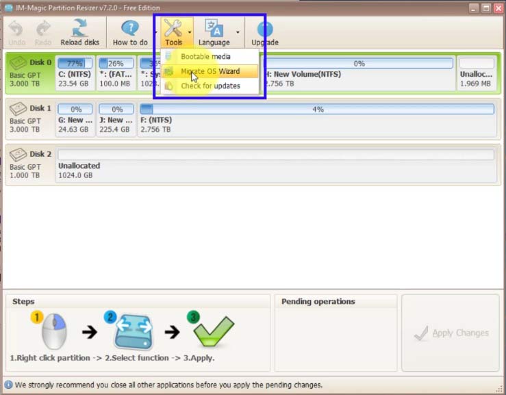 clone disk os
