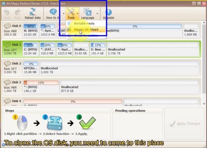 clone disk os