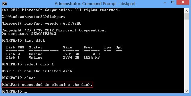 Disk Cleaning