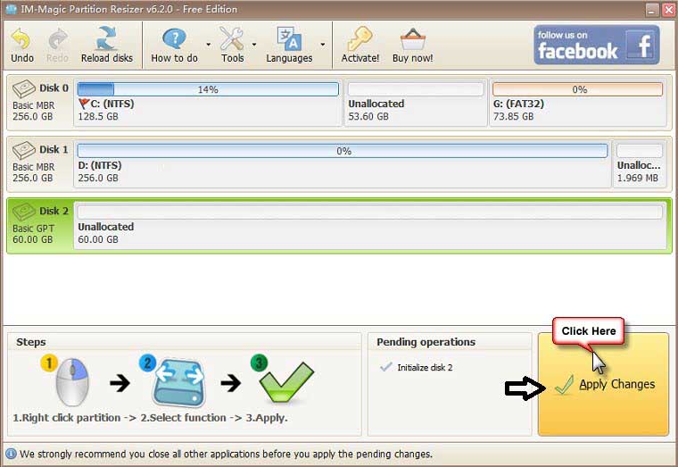 Initialize disk