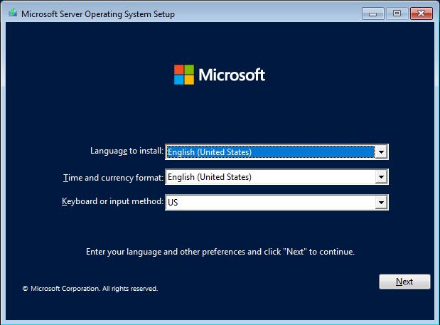 Install Windows Server 2022