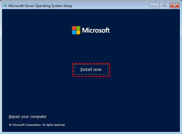 Install Windows Server 2022