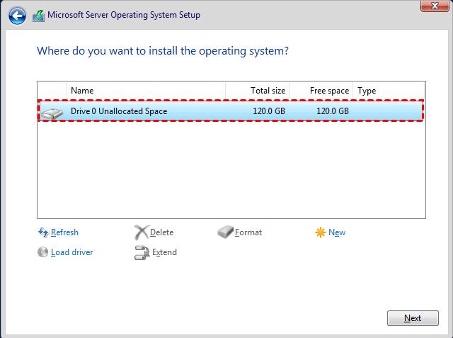 Install Windows Server 2022
