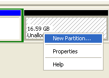 Create New Partition