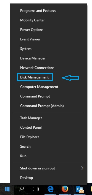 Start Disk Management